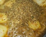 Foto del paso 10 de la receta Calamares rellenos de langostinos y sepia en salsa de langostinos y crujiente de almendras