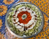 Une image de l'étape 14 de Salade de concombre, carottes et poivron à la mozzarella.