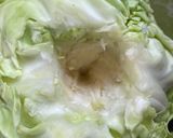 A picture of step 1 of Cabbage Rolls.