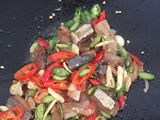 Tumis pete ikan asin