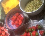 Une image de l'étape 2 de 🍰Cake 🪺🎍à la fraise 🍓 facon tatin 🥧.