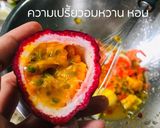 A picture of step 2 of Mixed Vegetable and Fruit Salad with Boiled Eggs (Passion Fruit Dressing).