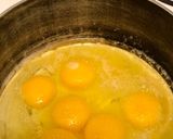 A picture of step 2 of Oat Milk Scrambled Eggs.