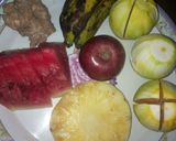 A picture of step 1 of Mixed fruit juice.