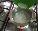 A picture of step 1 of Mango sago pudding.