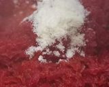 A picture of step 3 of Beetroot burfi.