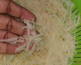 A picture of step 1 of Aloo ke Lacchedhar pakore.