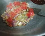 A picture of step 2 of Aloo, Methi, Matar.