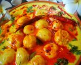A picture of step 9 of Rajasthani Kadhi Pakora.