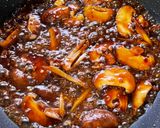 Gambar langkah 5 resipi Shiitake Terung Masak Sos Tiram.