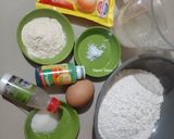 Foto langkah ke 1 dari resep Martabak Mini Pandan Tanpa Ragi.