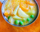 🌲 Téli zöldségleves- zöldbabbal, borsóval ❄️ recept fázis 4 fotója