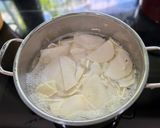 Hình bước làm 1 của món Canh măng củ tươi