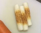 A picture of step 2 of Japanese Carrot Fry with Chikuwa.