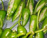 A picture of step 4 of Potato Stuffed Chilli Fritters.
