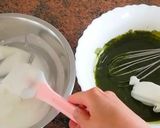 Une image de l'étape 10 de La recette du gâteau au chocolat matcha.