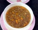 A picture of step 8 of Veg Manchow Soup.