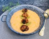 Tejszínes tökfőzelék fasírt golyóval recept fázis 6 fotója