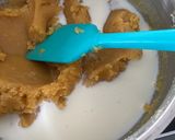 A picture of step 4 of Custard semolina shiro.