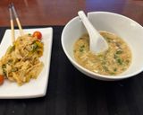 A picture of step 4 of Egg Drop Soup.