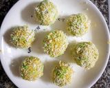 Hình bước làm 4 của món Bánh khoai lang chiên nhân thịt