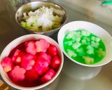 Hình bước làm 7 của món Mứt bí hồng phai xanh thắm