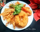 Hình bước làm 3 của món Rau củ chiên xù và salad rau củ