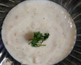 A picture of step 4 of Sabudanna vada.
