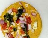 A picture of step 7 of Rajasthani Tikkad.