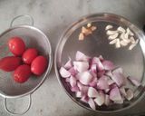 A picture of step 1 of Chana Masala.