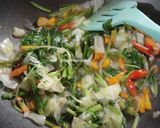 Foto langkah ke 4 dari resep Tumis Kangkung + Kol + Wortel.