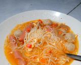Foto langkah ke 4 dari resep Bihun kuah pedas penyambung nyawa.