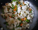 A picture of step 2 of Veg kolapuri.