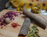A picture of step 35 of Persian sour cherry pilaf (Albaloo polo).
