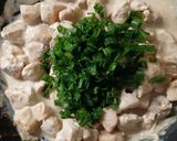 Foto del paso 12 de la receta: Pollo en cubos con salsa de verdeo light
