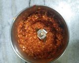 A picture of step 2 of Schezwan Sauce.
