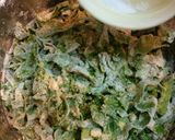 A picture of step 3 of Spinach dal vada.