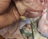 عکس مرحله 1 از دستور مرغ مزه دارشده داخل فر😋