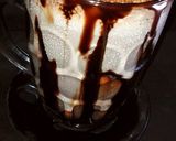 A picture of step 1 of Cadbury shake.