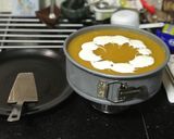 A picture of step 11 of Eggless: No-Bake & No-Gelatin Mango Cheesecake.