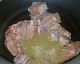 A picture of step 3 of Mutton Harees / Hareesa.