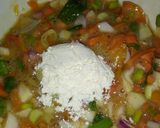A picture of step 3 of Vegetable pancake.