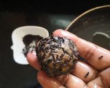 A picture of step 3 of Bournvita Brown Balls.