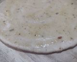 A picture of step 4 of Dominos style stuffed garlic bread.
