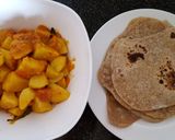 A picture of step 8 of Dry potato curry.