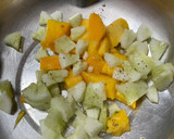 A picture of step 2 of Mango cucumber salad.