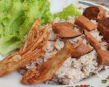 รูปขั้นตอนการทำที่ 3 ของ ข้าวผัดขิง(เจ)