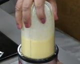 A picture of step 1 of Khandvi.