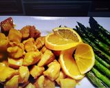 Foto del paso 5 de la receta: Pollo en salsa de naranja con espárragos