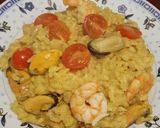 Une image de l'étape 10 de Risotto Coco Curry Moules et Crevettes.